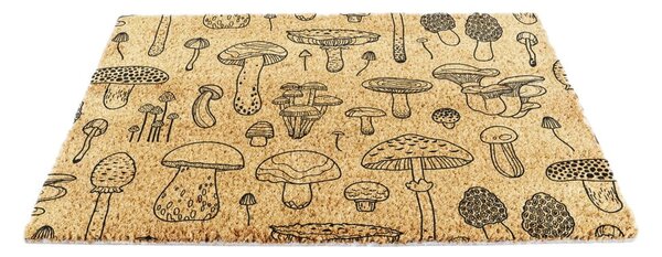 Kókuszrost lábtörlő 40x60 cm Mushrooms – Artsy Doormats