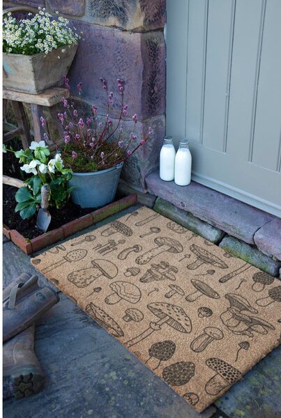 Kókuszrost lábtörlő 40x60 cm Mushrooms – Artsy Doormats
