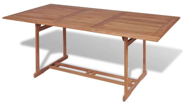 Teakfa Kerti Étkezőasztal - 180x90x75 cm