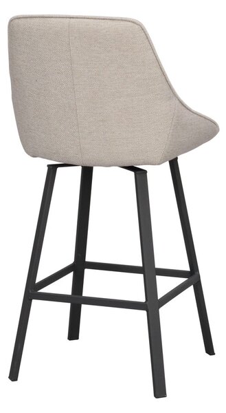 Bézs bárszék szett 2 db-os (ülésmagasság 65 cm) Alison – Rowico