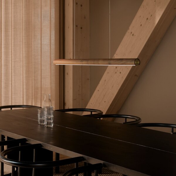 Függőlámpa DFTP by Nordlux, Akeno, dimmable, Fa, Étkező, Fa, Modern