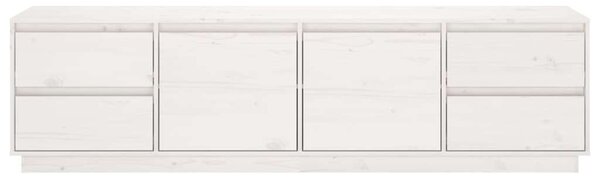 VIDAXL - Fehér Tömör Fenyőfa TV Szekrény - 176x37x47,5 cm