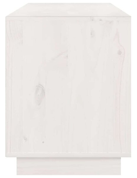 VIDAXL - Fehér Tömör Fenyőfa TV Szekrény - 176x37x47,5 cm