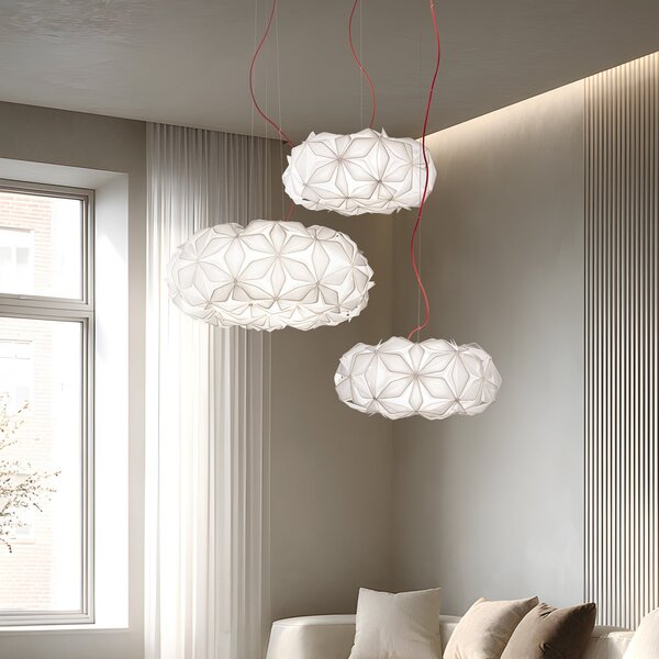 Függőlámpa Slamp, C'EST LA VIE, dimmable, Fehér, Nappali, Műanyag, Dizájn
