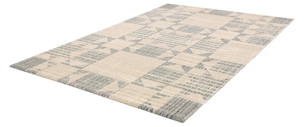 Bézs gyapjú szőnyeg 133x190 cm Frotage beige – Agnella