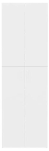 Irodai Szekrény - Fehér - Szerelt Fa - 60x32x190 cm