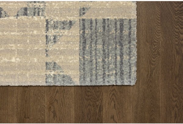 Bézs gyapjú szőnyeg 133x190 cm Frotage beige – Agnella