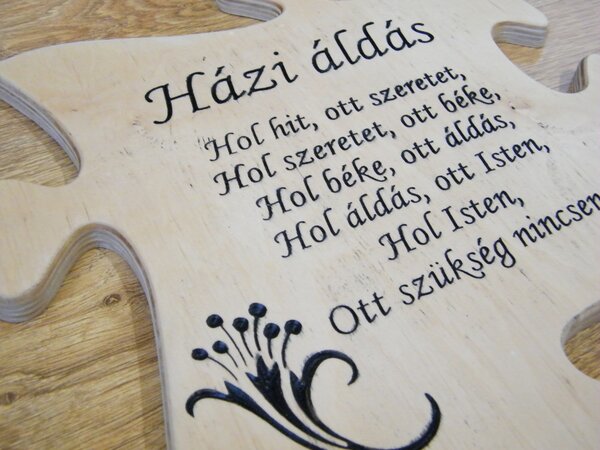 Puzzle Házi áldás falikép
