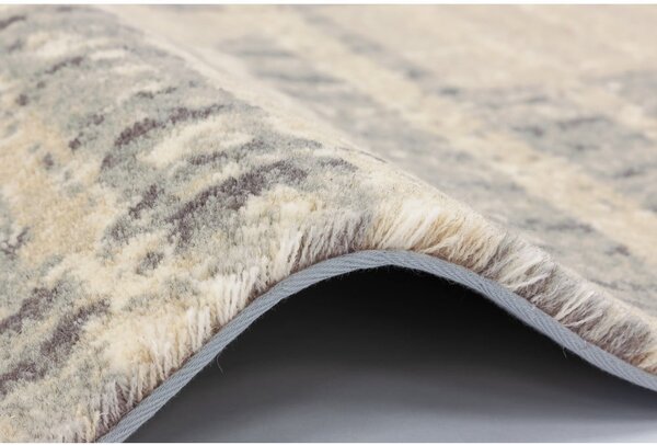 Bézs gyapjú szőnyeg 133x190 cm Frotage beige – Agnella
