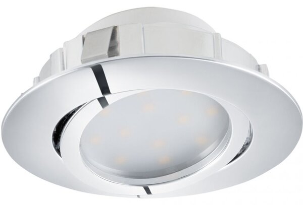 Eglo Pineda kerek süllyesztett LED spot lámpa, 8,4x8,4 cm, króm