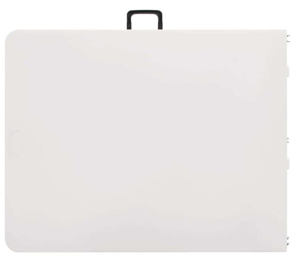 Fehér hdpe összecsukható kerti asztal 180 x 72 x 72 cm