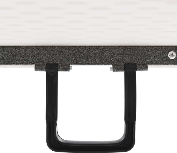 Fehér hdpe összecsukható kerti asztal 180 x 72 x 72 cm