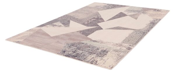 Rózsaszín-bézs gyapjú szőnyeg 160x240 cm Braque alabaster – Agnella