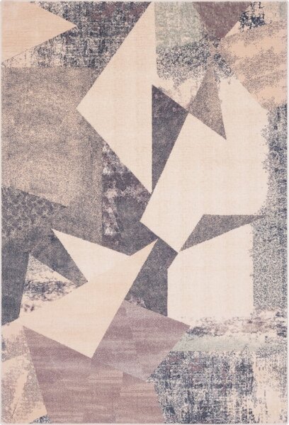 Rózsaszín-bézs gyapjú szőnyeg 160x240 cm Braque alabaster – Agnella