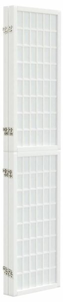 VidaXL Japán Paraván - 4 Panel - Fehér - 160x170 cm