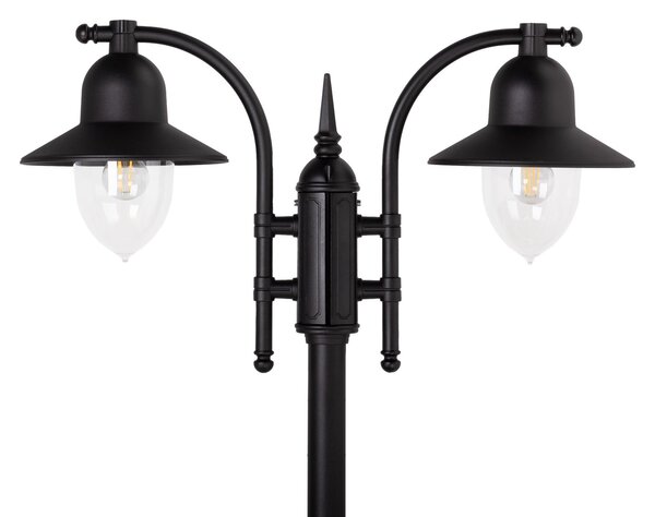 Como 2 Kültéri Park Lámpa Betonhorgonyhoz Black - Norlys