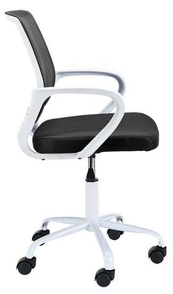 AKORD FD-6 Gyermek Forgószék Fehér/Fekete Mesh Háttámlával
