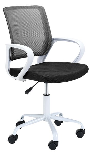 AKORD FD-6 Gyermek Forgószék Fehér/Fekete Mesh Háttámlával