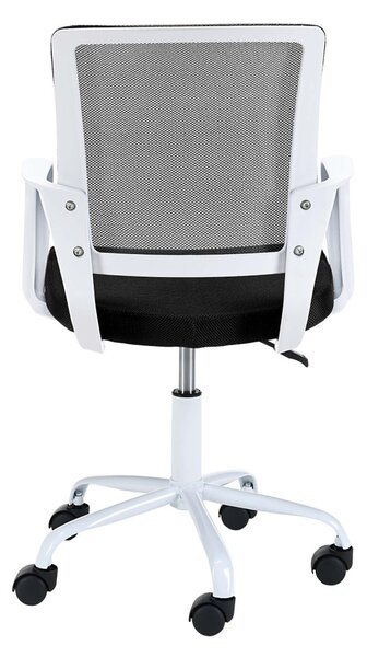 AKORD FD-6 Gyermek Forgószék Fehér/Fekete Mesh Háttámlával