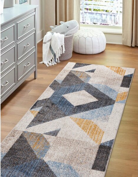 Világosszürke futószőnyeg 80x250 cm Soft Halleby – FD