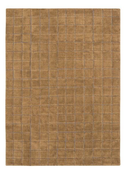 Okkersárga kézi szövésű gyapjú szőnyeg 170x240 cm Mosaic Ochre – Lorena Canals