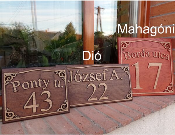 Házszámtábla 350x350mm