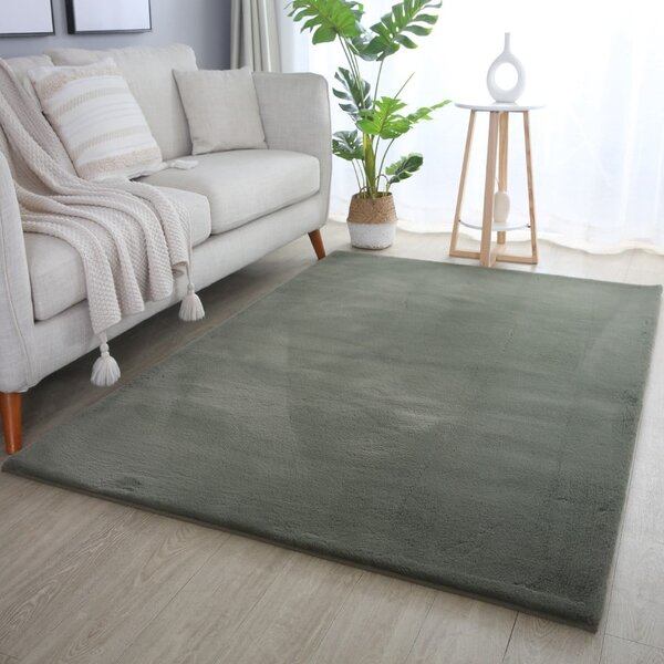 Zöld mosható szőnyeg 60x110 cm Pouffy – Ayyildiz Carpets