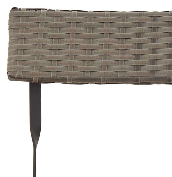 Polyrattan Bisztrószék - Szürke - 8 db - Összecsukható