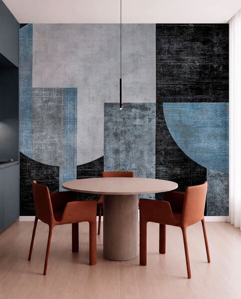 Fotótapéta Modern texturált absztrakció fekete és kék színben, Fotótapéta design, w07878v1 : Uwalls.hu