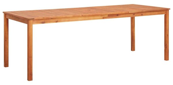 Tömör akácfa kerti asztal 215 x 90 x 74 cm