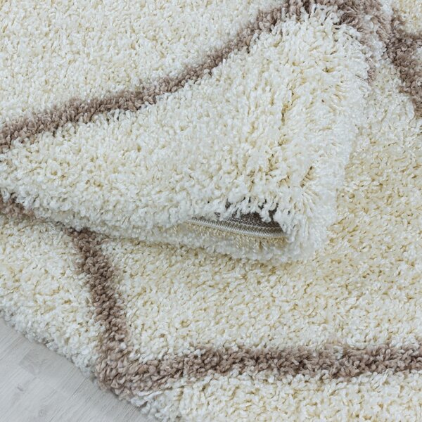 Krémszínű kerek szőnyeg ø 120 cm Alvor – Ayyildiz Carpets