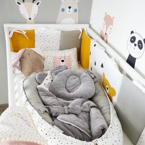 INSPIO - átragasztható textil matrica - Állatos falmatricák gyerekszobába