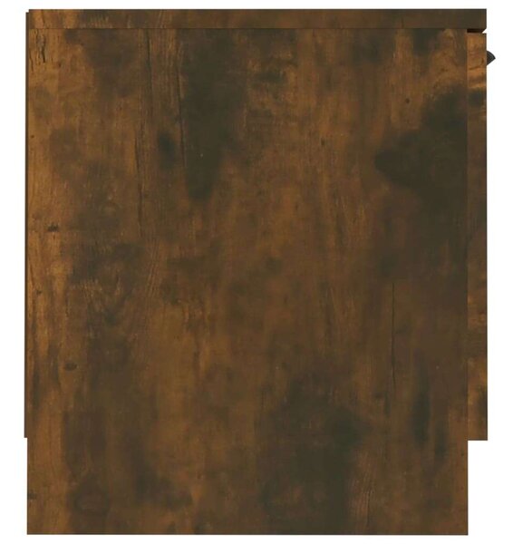Füstös tölgy színű szerelt fa tv-szekrény 140 x 35 x 40 cm