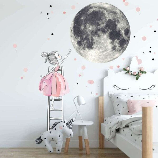 Falmatrica - Hold és kislány létrával