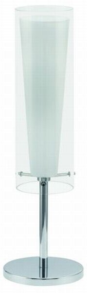 Pinto - Asztali lámpa E27 1x60W króm/fehér - EGLO-89835