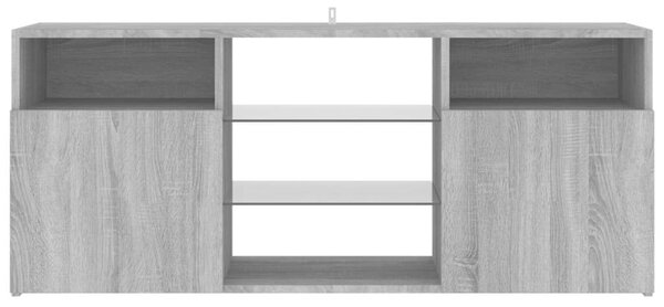 Sonoma Szürke LED TV Szekrény - 120x30x50 cm