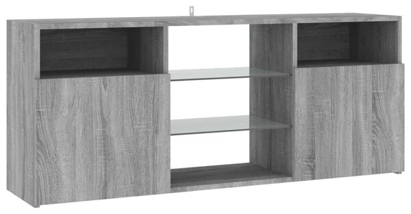 Sonoma Szürke LED TV Szekrény - 120x30x50 cm