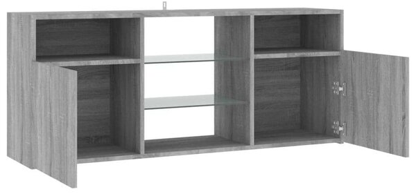 Sonoma Szürke LED TV Szekrény - 120x30x50 cm