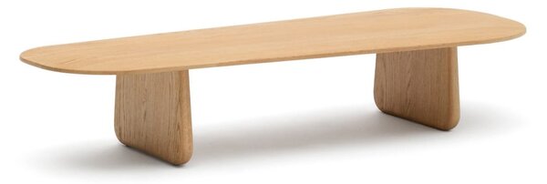 Natúr színű tölgyfa dohányzóasztal 64x146 cm Pirita – Kave Home