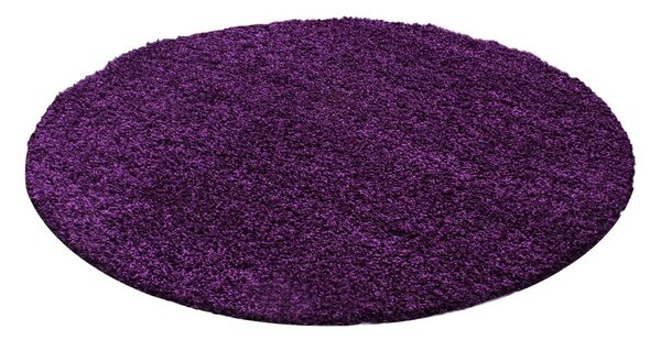 Sötétlila kerek szőnyeg ø 80 cm Life – Ayyildiz Carpets