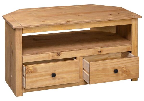Fenyőfa Sarok TV-szekrény - 93x49x49 cm