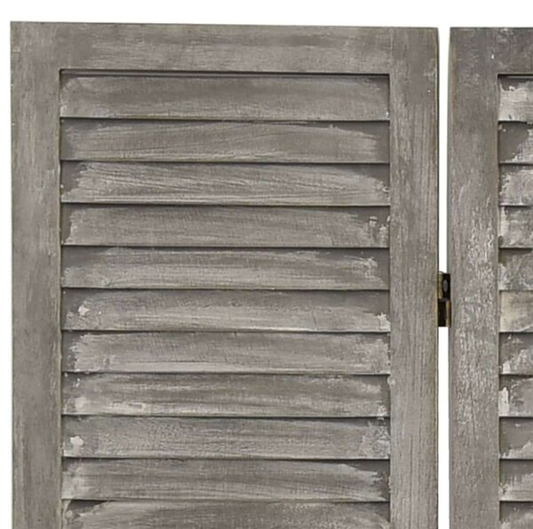 VidaXL Faparaván - 6 Paneles - Szürke - 214x166 cm