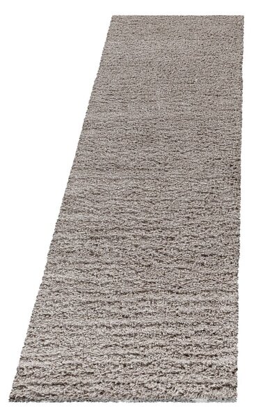 Világosbarna futószőnyeg 80x250 cm Fluffy – Ayyildiz Carpets