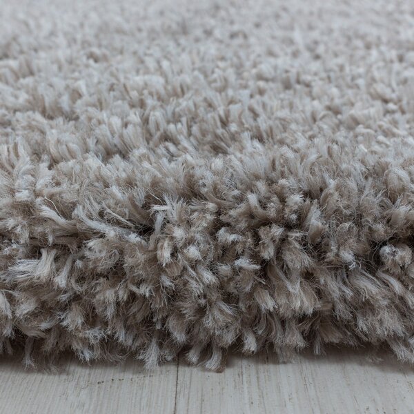 Világosbarna kerek szőnyeg ø 80 cm Fluffy – Ayyildiz Carpets