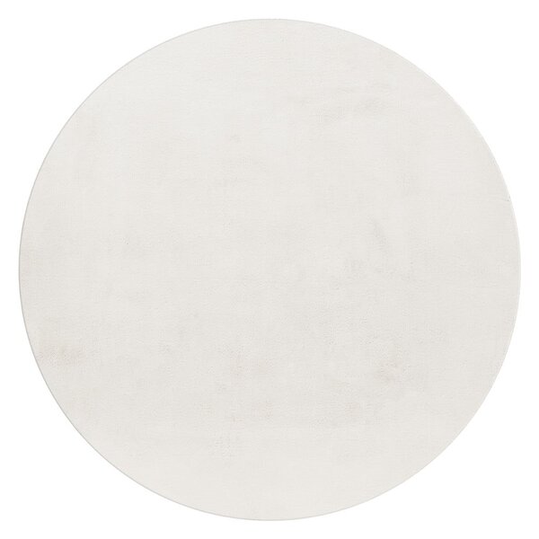 Krémszínű mosható kerek szőnyeg ø 120 cm Pouffy – Ayyildiz Carpets