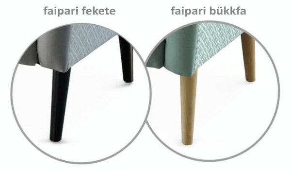 KONDELA Dizájnos fotel, anyag, mentol/minta, BELEK