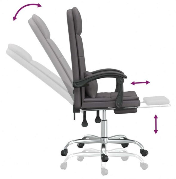 Ergonomikus Masszázsfotel - Szürke