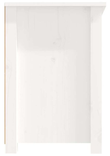 VidaXL Fehér Fenyőfa TV-szekrény - 114x35x52 cm