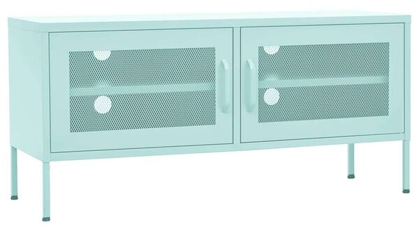 VidaXL TV-szekrény - Acél - Mentaszöld - 105x35x50 cm