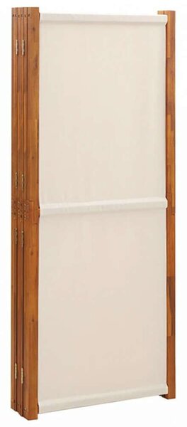 Fehér 6 paneles térelválasztó 420x180 cm